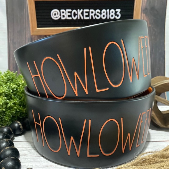 Rae Dunn Other - {PRICE FIRM} RAE DUNN X-LARGE 8” “HOWLOWEEN” Set